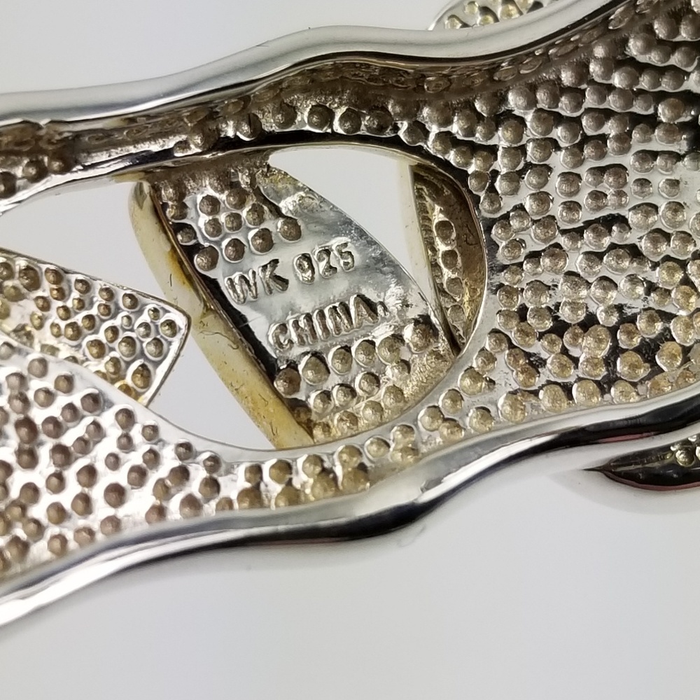 Australian Opal Mosaic Sterling Cuff Bracelet - Picture 6 of 8